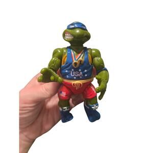TMNT 1992 Turtle Games Olympic Leonardo Action Figure